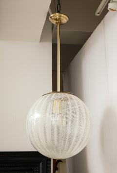 Italian Murano Glass Globe Chandelier or Pendant Italy circa 1960 - 3011543