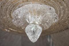Italian Murano Glass Gold Leaves Modern Flushmount or Ceiling Light - 3125950