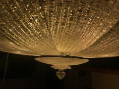 Italian Murano Glass Leaves Modern Flush Mount or Ceiling Light - 1065630