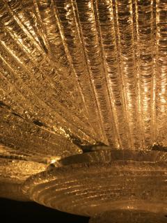 Italian Murano Glass Leaves Modern Flush Mount or Ceiling Light - 1065636
