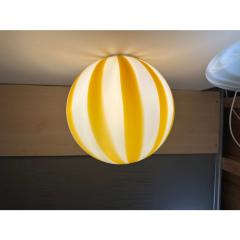 Italian Murano Glass Swirlings Sphere Flush Mount in 70s Style - 4350031