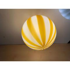 Italian Murano Glass Swirlings Sphere Flush Mount in 70s Style - 4350032