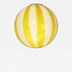 Italian Murano Glass Swirlings Sphere Flush Mount in 70s Style - 4351986