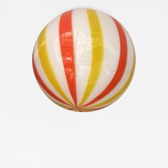 Italian Murano Glass Swirlings Sphere Flush Mount in 70s Style - 4603112