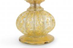 Italian Murano Gold Dusted Glass Table Lamp - 1377468