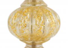 Italian Murano Gold Dusted Glass Table Lamp - 1377469