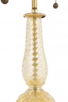 Italian Murano Gold Dusted Glass Table Lamp - 1377470