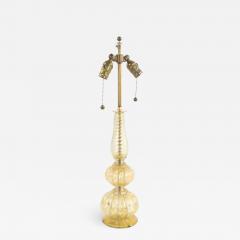 Italian Murano Gold Dusted Glass Table Lamp - 1382257