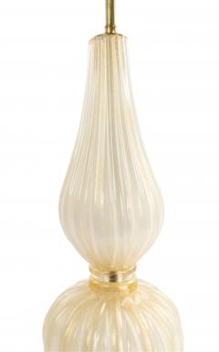 Italian Murano Gold Dusted Glass Table Lamp - 1378022