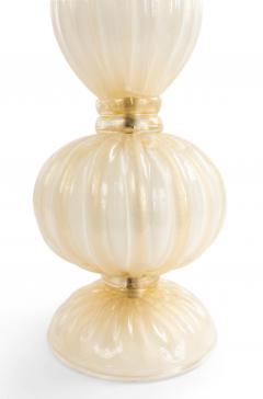 Italian Murano Gold Dusted Glass Table Lamp - 1378023