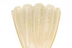 Italian Murano Gold Dusted Glass Wall Sconces - 1377165