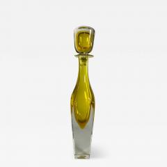 Italian Murano Yellow Glass Decanter - 4211730