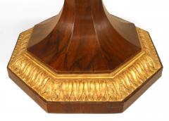 Italian Neapolitan Neo Classic Walnut Center Table with Marble Top - 1424512