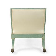 Italian Neo Classic Blue Painted Recamier - 1404392