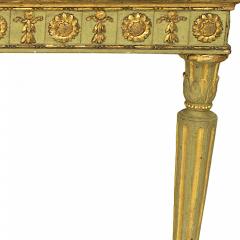 Italian Neo Classic Gilt and Marble Top Console Table - 2800518