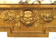 Italian Neo Classic Gilt and Marbled Console Table - 1428088