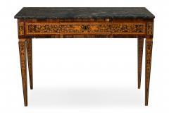 Italian Neo Classic Inlaid Marquetry Single Drawer Centre Table - 4626403