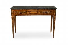 Italian Neo Classic Inlaid Marquetry Single Drawer Centre Table - 4626406