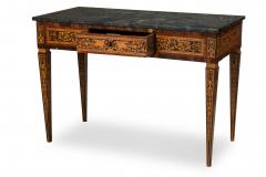 Italian Neo Classic Inlaid Marquetry Single Drawer Centre Table - 4626407