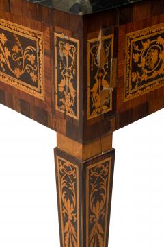 Italian Neo Classic Inlaid Marquetry Single Drawer Centre Table - 4626408
