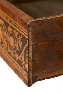 Italian Neo Classic Inlaid Marquetry Single Drawer Centre Table - 4626409