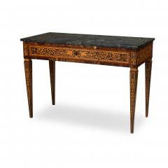 Italian Neo Classic Inlaid Marquetry Single Drawer Centre Table - 4628063