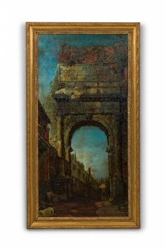 Italian Neo Classic Landscape of Roman Arch - 4516802
