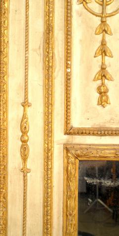 Italian Neo Classic Painted Trumeau Wall Mirror - 1398858
