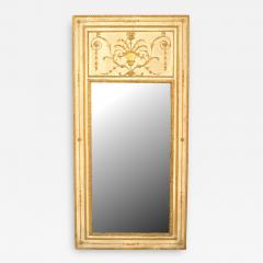 Italian Neo Classic Painted Trumeau Wall Mirror - 1403235