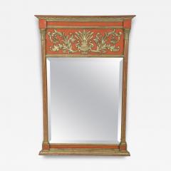 Italian Neo Classic Style Gilt and Painted Pier Wall Mirror - 4196085