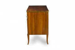 Italian Neo Classic Walnut Bronze Parcel Gilt 2 Door Credenza Sideboard - 4170043