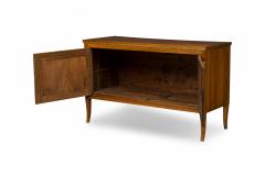 Italian Neo Classic Walnut Bronze Parcel Gilt 2 Door Credenza Sideboard - 4170046