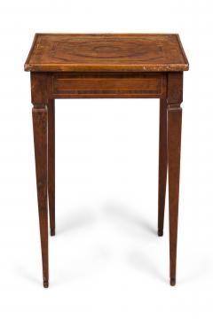 Italian Neo Classic Walnut Inlaid End Side Table - 4170272