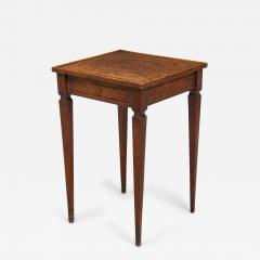 Italian Neo Classic Walnut Inlaid End Side Table - 4186373