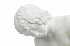 Italian Neo Classic White Porcelain Small Statue Cast of Boy with Thorn by Sal - 4670523