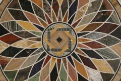 Italian Neo classic Marble Inlaid Top and Acanthus Leaf Design Base Coffee Table - 2798053