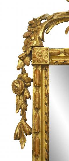 Italian Neoclassic Gilt Wood Filigree Wall Mirror - 1398879