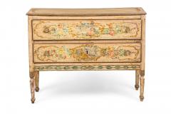 Italian Neoclassic Painted an Parcel Gilt Two Drawer Commode Piedmontese - 4170078