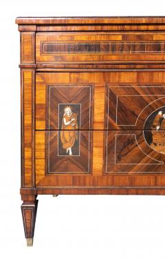 Italian Neoclassic Rosewood And Palisander Commode - 4698507
