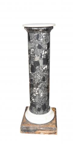 Italian Neoclassic Scagliola And Marble Pedestal - 4541511