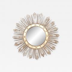 Italian Neoclassic Silvered Sunburst Mirror - 1408518
