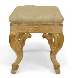 Italian Neoclassic Style Upholstered Stool - 4635206
