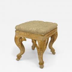 Italian Neoclassic Style Upholstered Stool - 4689790