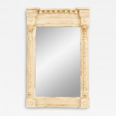 Italian Neoclassic Style White and Gold Painted Wall Mirror - 4735016