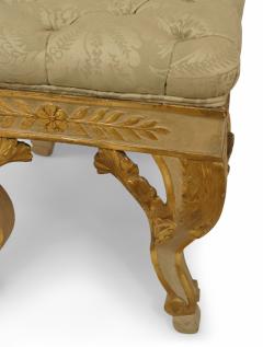 Italian Neoclassic Upholstered Stool - 1420135