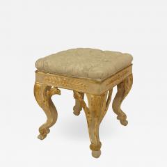 Italian Neoclassic Upholstered Stool - 1421820