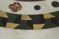 Italian Neoclassical Antique Pietra Dura Center Table w Bronze Base - 838078