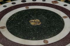 Italian Neoclassical Antique Pietra Dura Center Table w Bronze Base - 838079