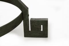 Italian Neoclassical Antique Pietra Dura Center Table w Bronze Base - 838084