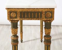 Italian Neoclassical Carved Painted and Gilded Console Table - 2992187